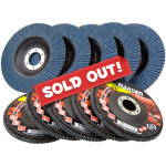 10pcs 4.5in 80G Flap Disc Fiberglass Backing Wood Metal Angle Grinder